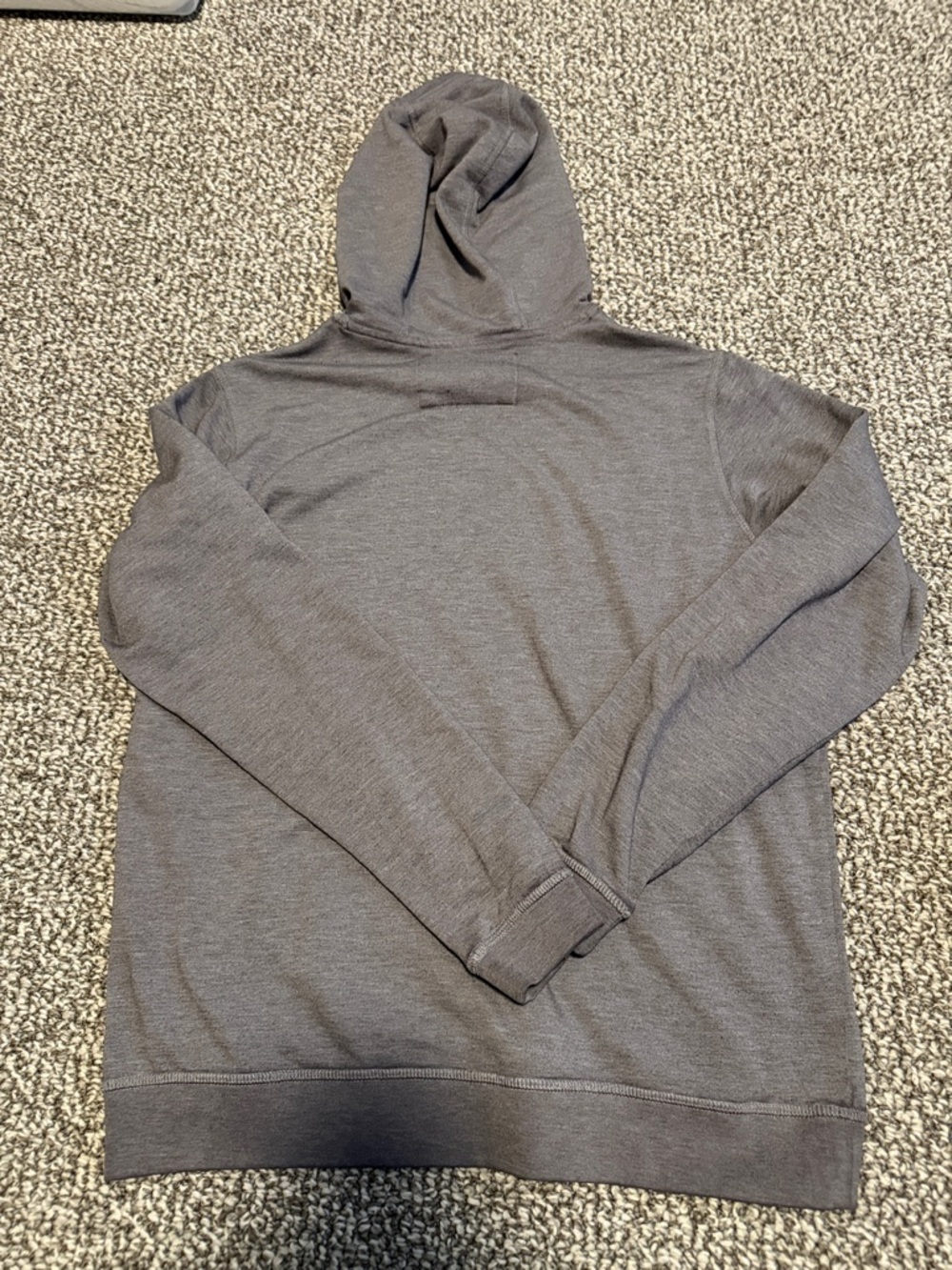 Free Fly Apparel Men's Heather Gray Lightweight Hooded Pullover - Picture 2 of 3